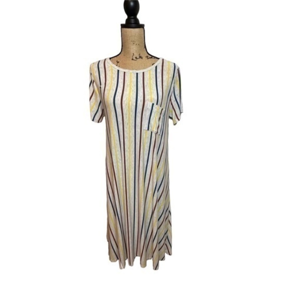 NWT Lularoe Carly Dress stripes Size M
